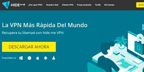 hide me es una de las vpn más rápidas gratis pra portátil sobremesa pc y apps