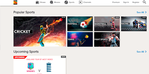 futbol online gratis SONY LIVE